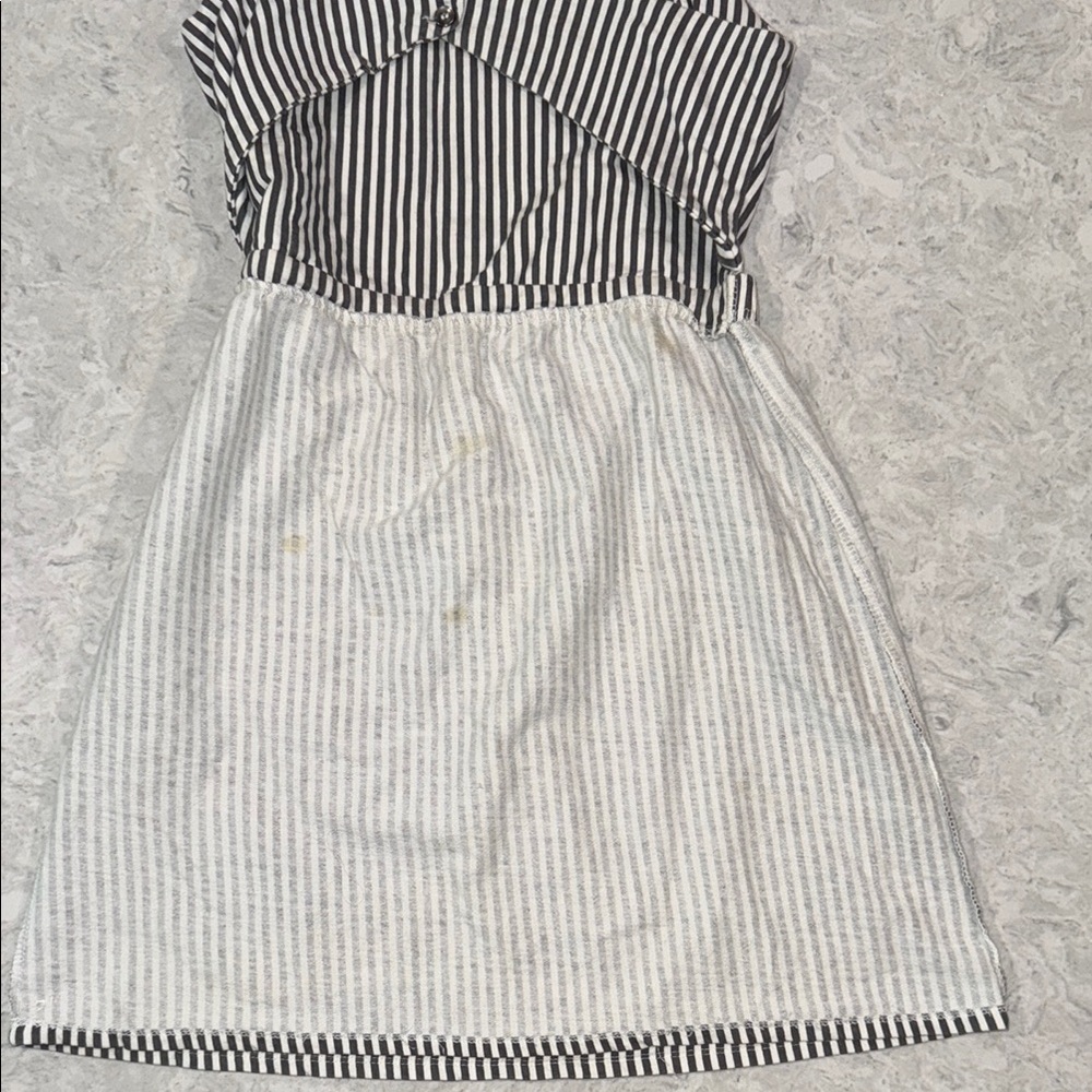O'Neill Black and White Striped Backless Dress - Picture 6 of 6